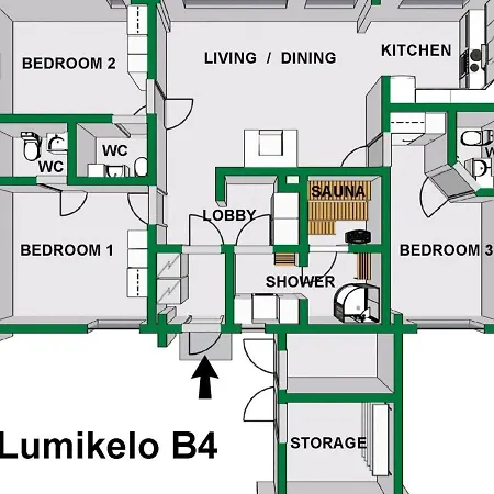 Semesterbostad Lumikelo B4 By Interhome *