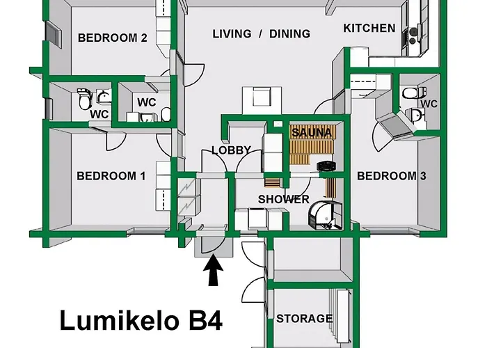 Lumikelo B4 By Interhome * Saariselka